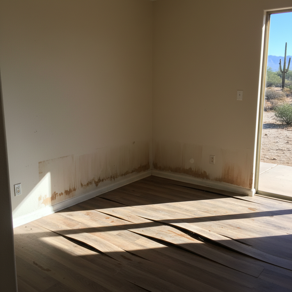 Hardwood Floor Water Damage Restoration in Surprise