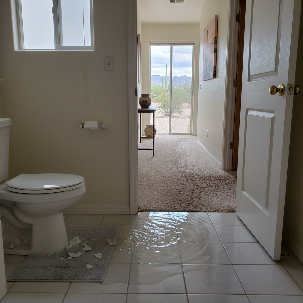 Toilet Overflow Cleanup