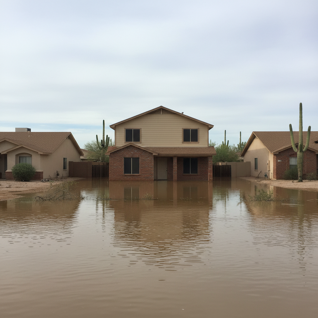 Flood cleanup in Wickenburg