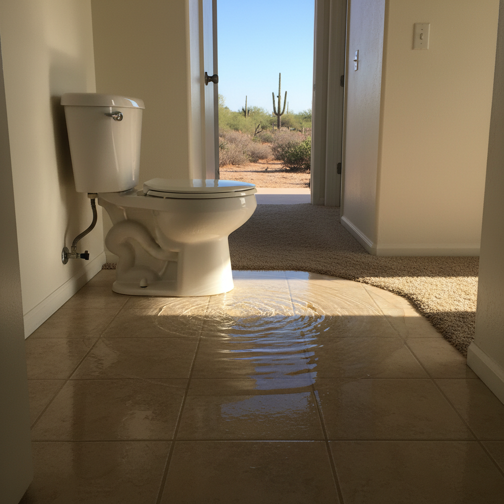 Toilet Overflow Cleanup in Wickenburg
