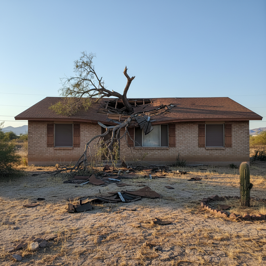 Storm Damage Restoration in Wickenburg