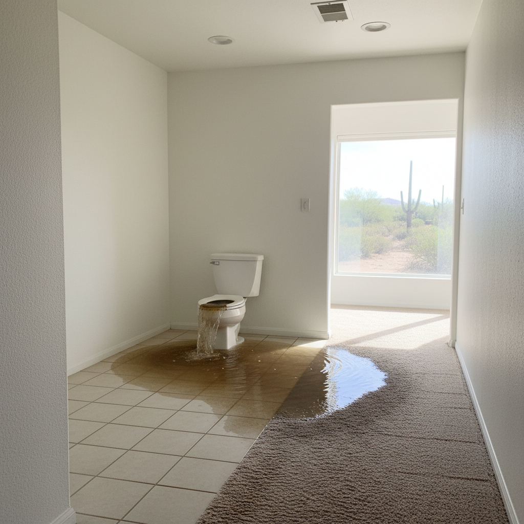 Toilet Overflow Cleanup