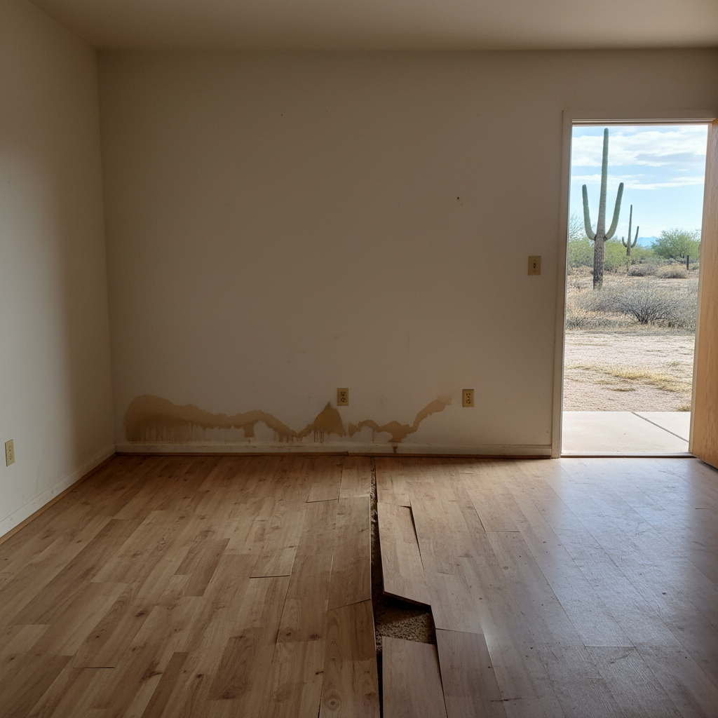 Hardwood Floor Water Damage Restoration in Youngtown
