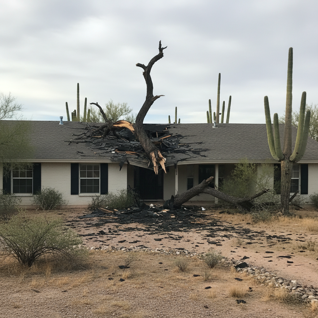 Storm Damage Restoration in Youngtown