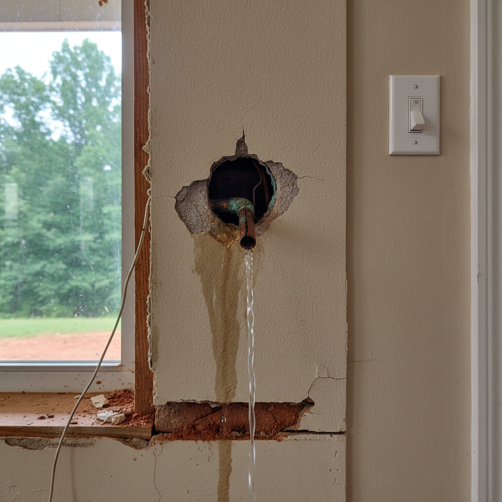 Burst Pipe Repair and Cleanup
