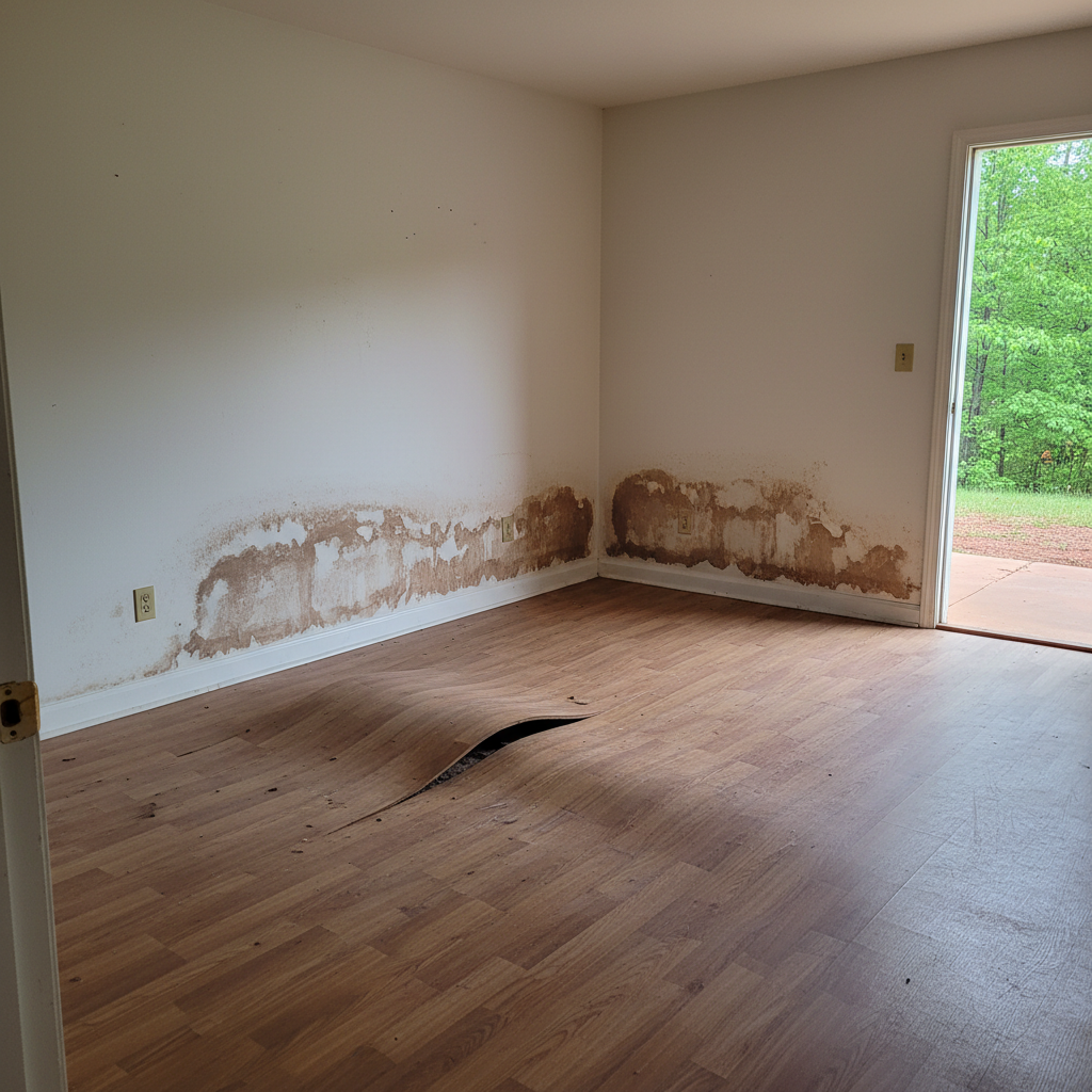 Roof Leak Water Damage Repair