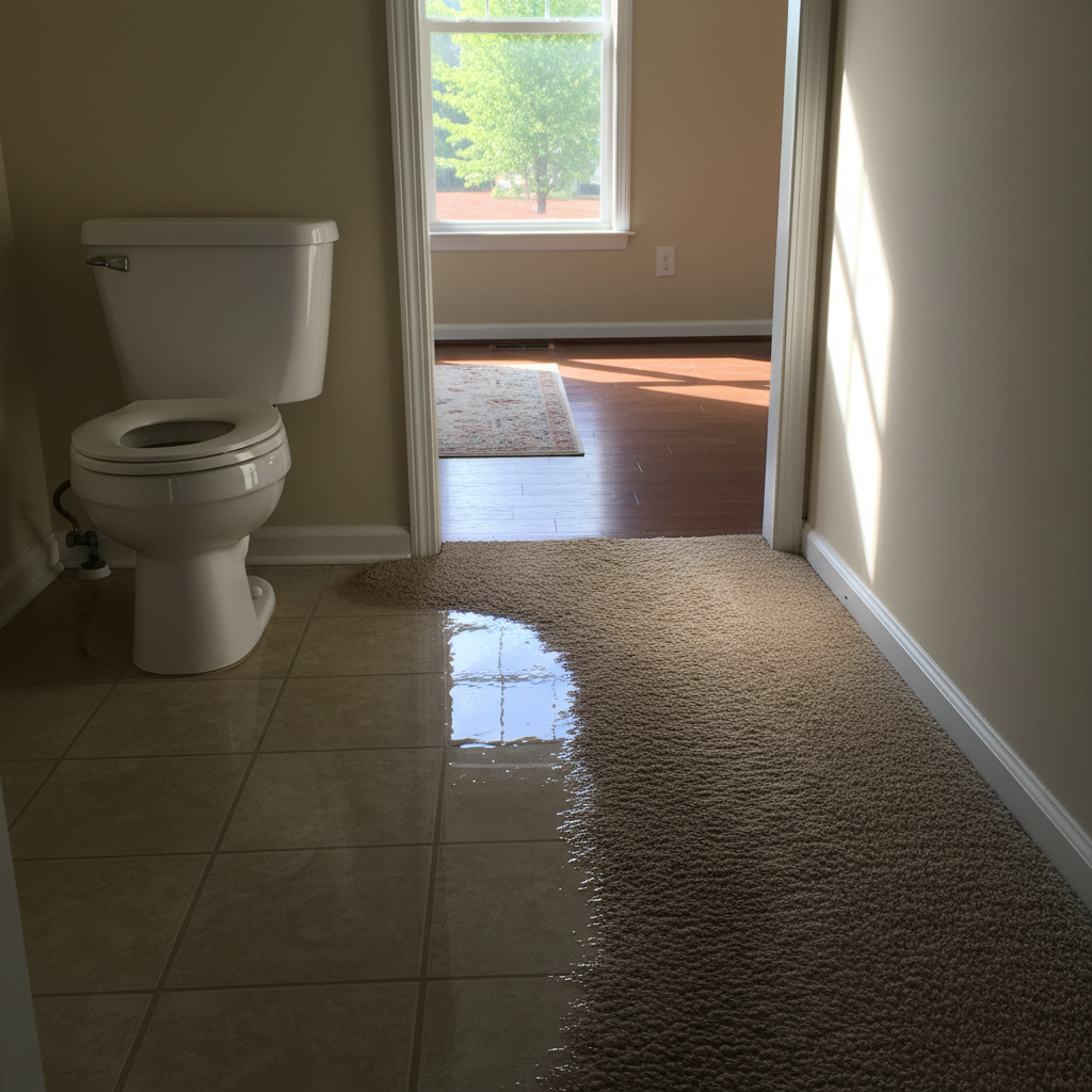 Toilet Overflow Cleanup