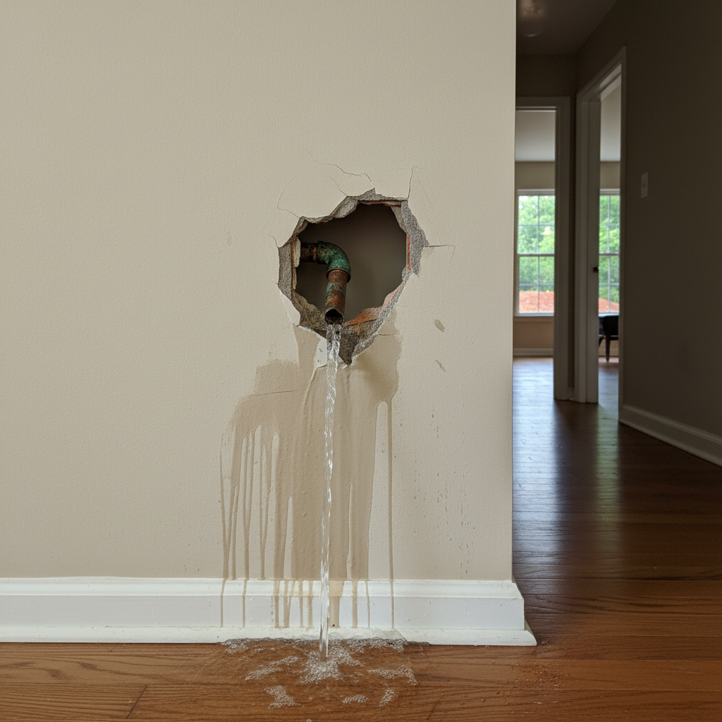 Burst Pipe Repair and Cleanup