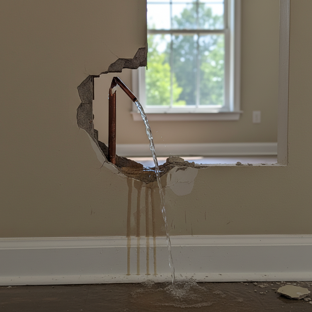 Burst Pipe Repair and Cleanup