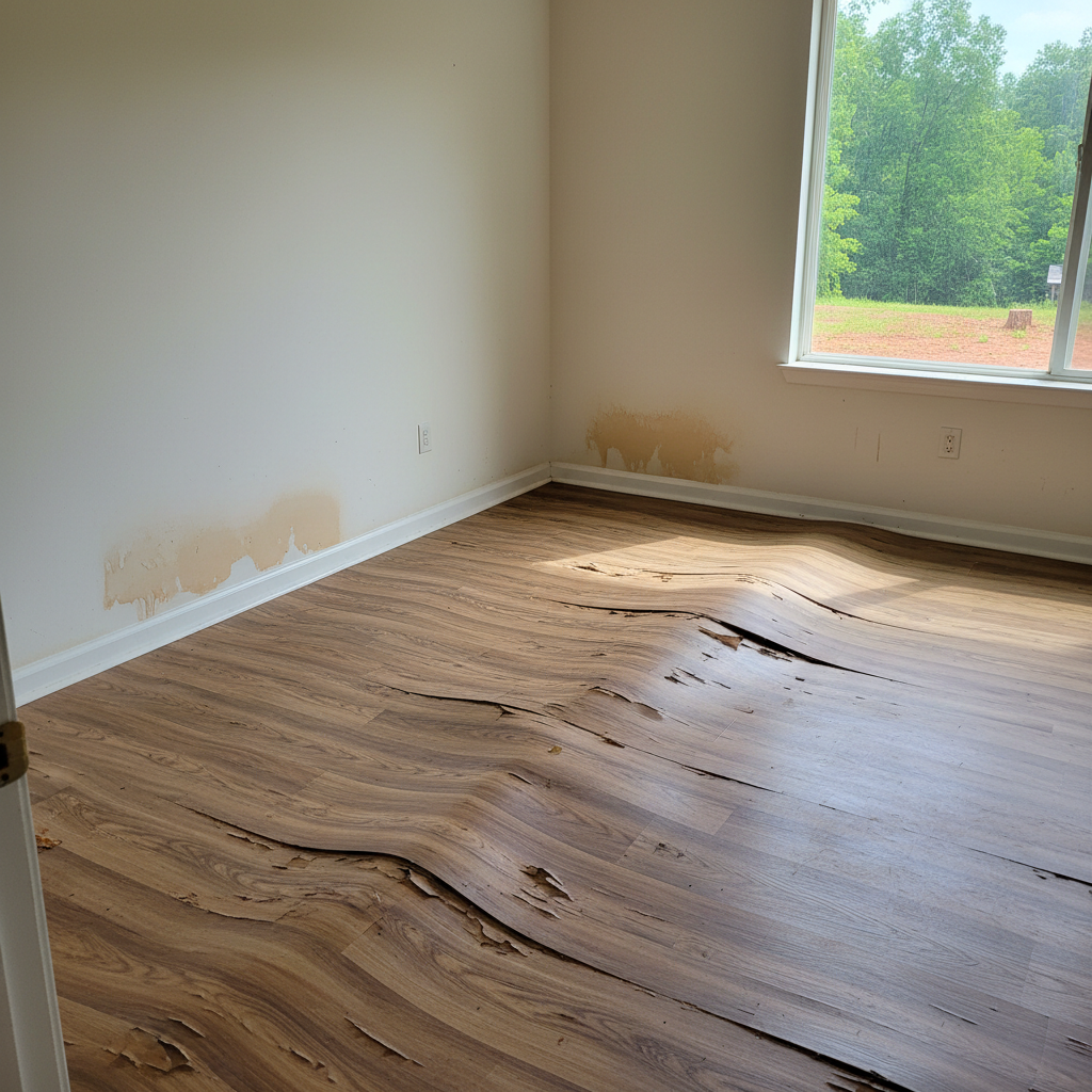 Hardwood Floor Water Damage Restoration in Duluth