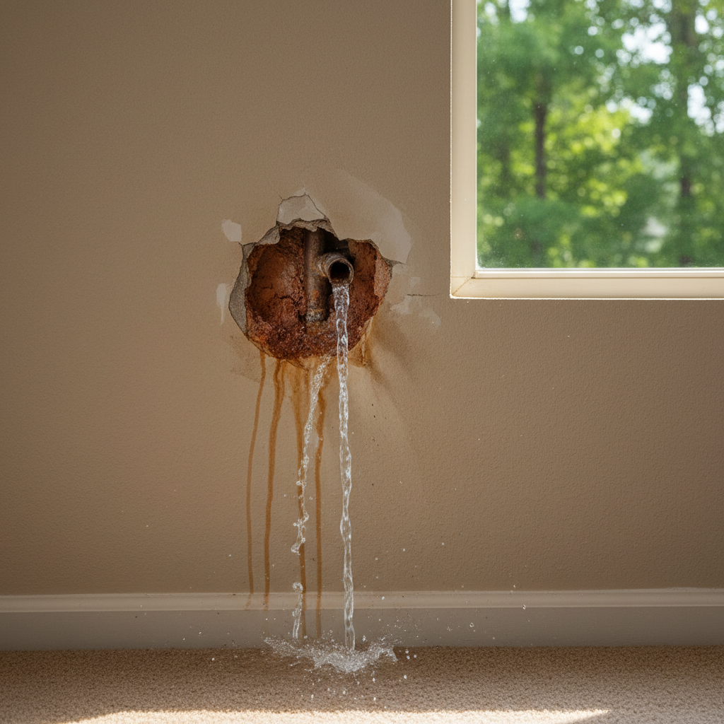 Burst Pipe Repair and Cleanup