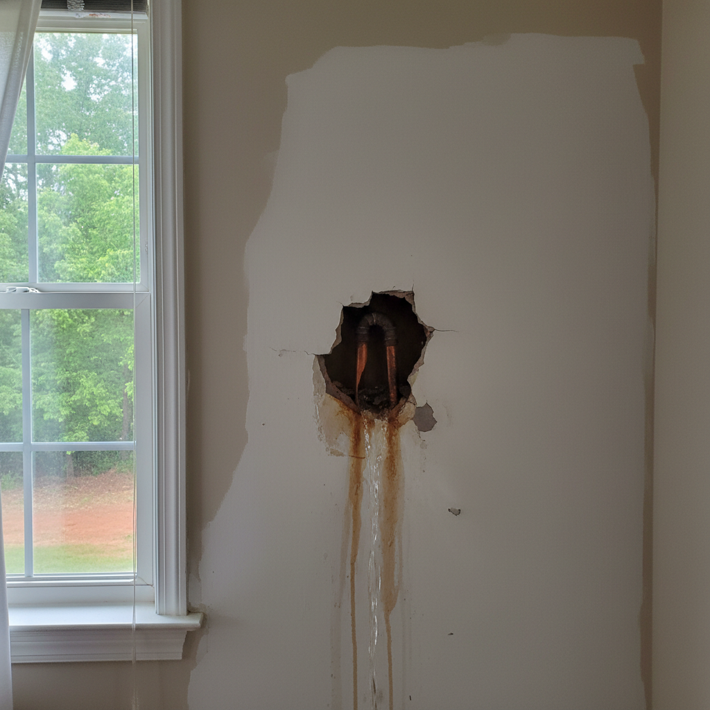 Burst Pipe Repair and Cleanup