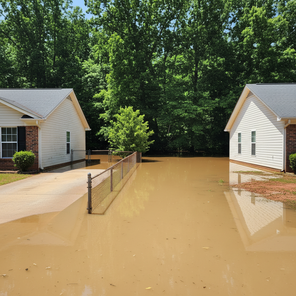 Flood cleanup in Marietta