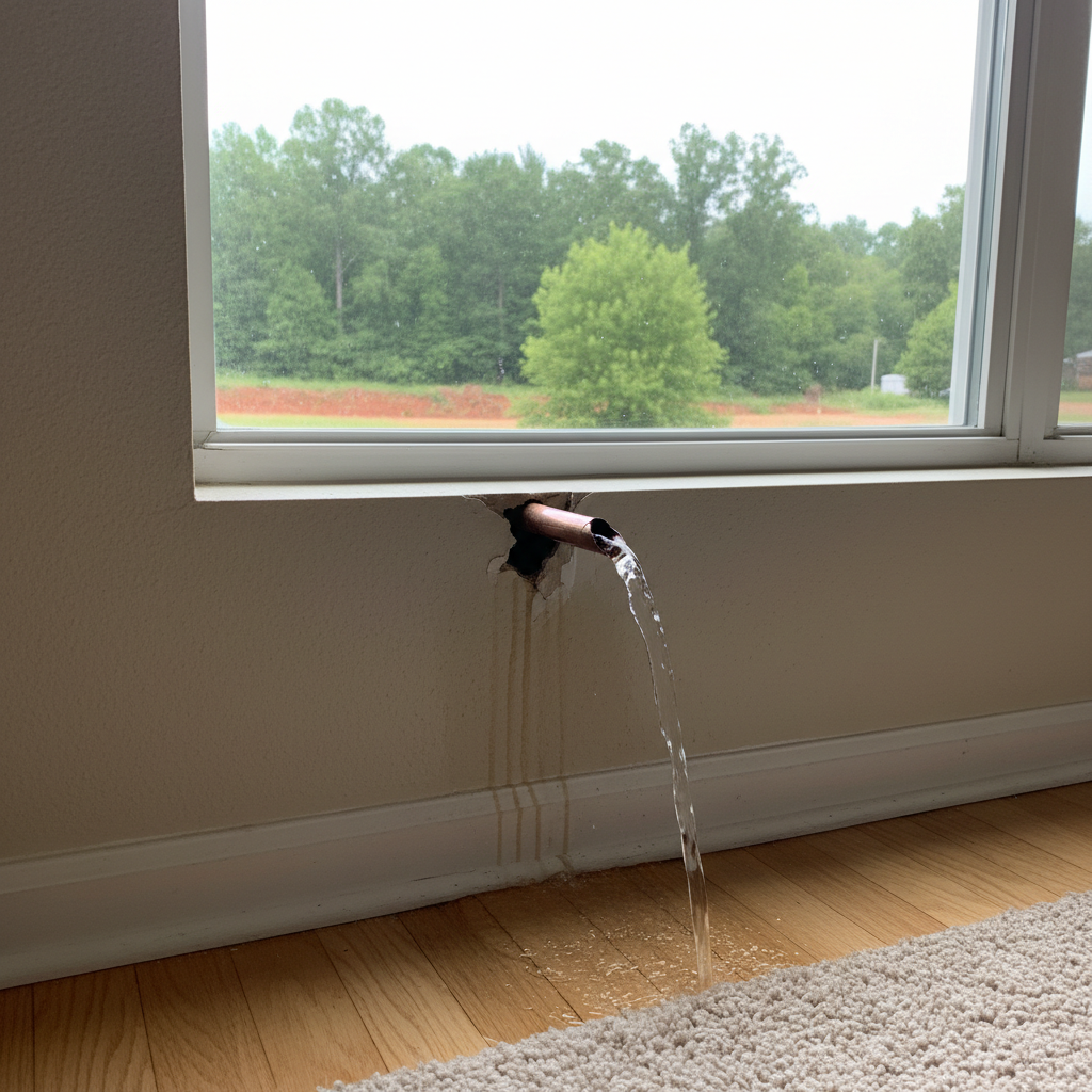 Burst Pipe Repair and Cleanup in Marietta