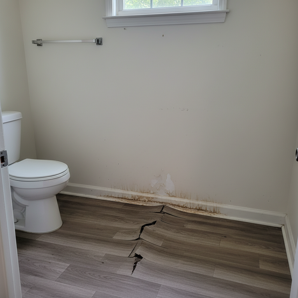 Hardwood Floor Water Damage Restoration in Marietta