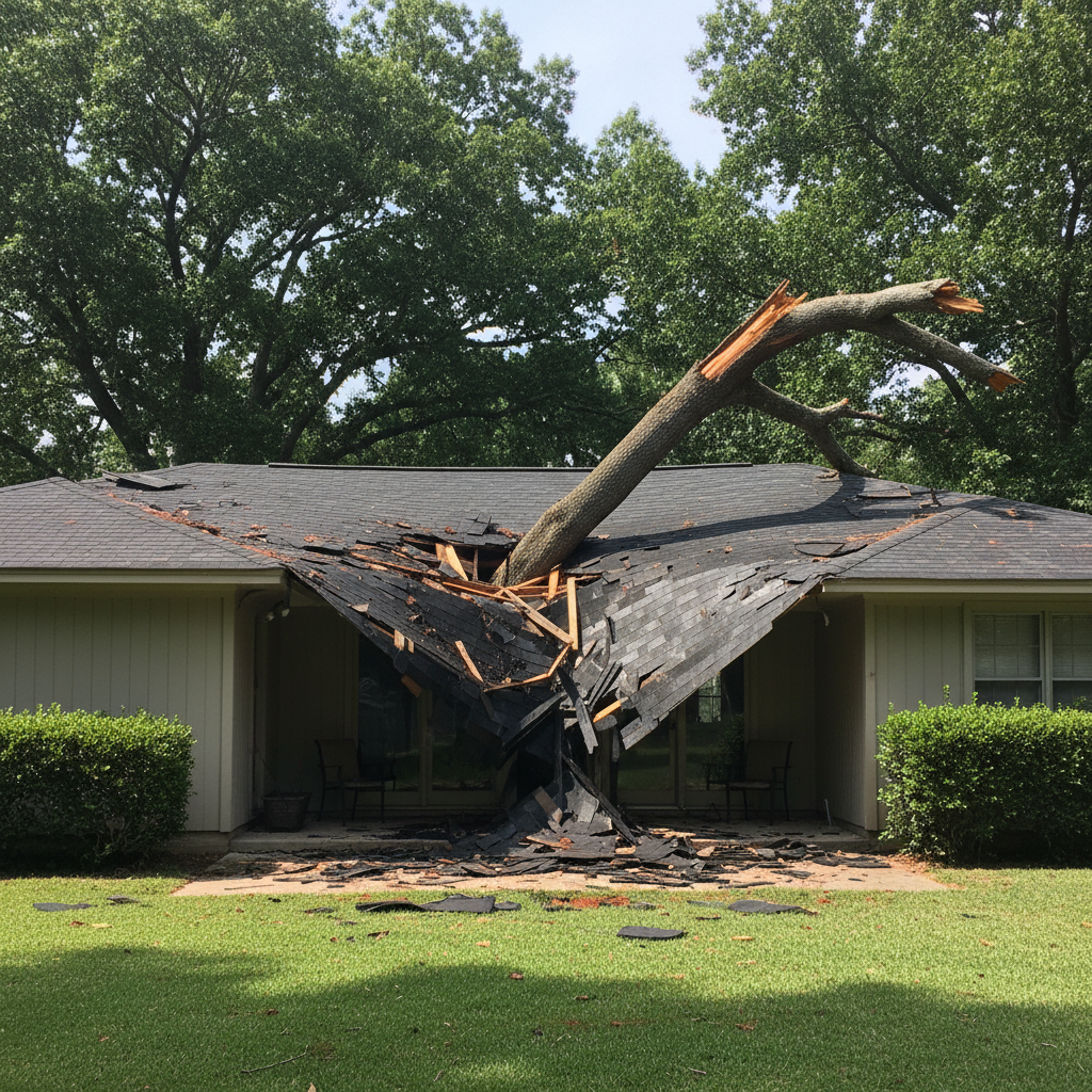 Storm Damage Restoration in Marietta