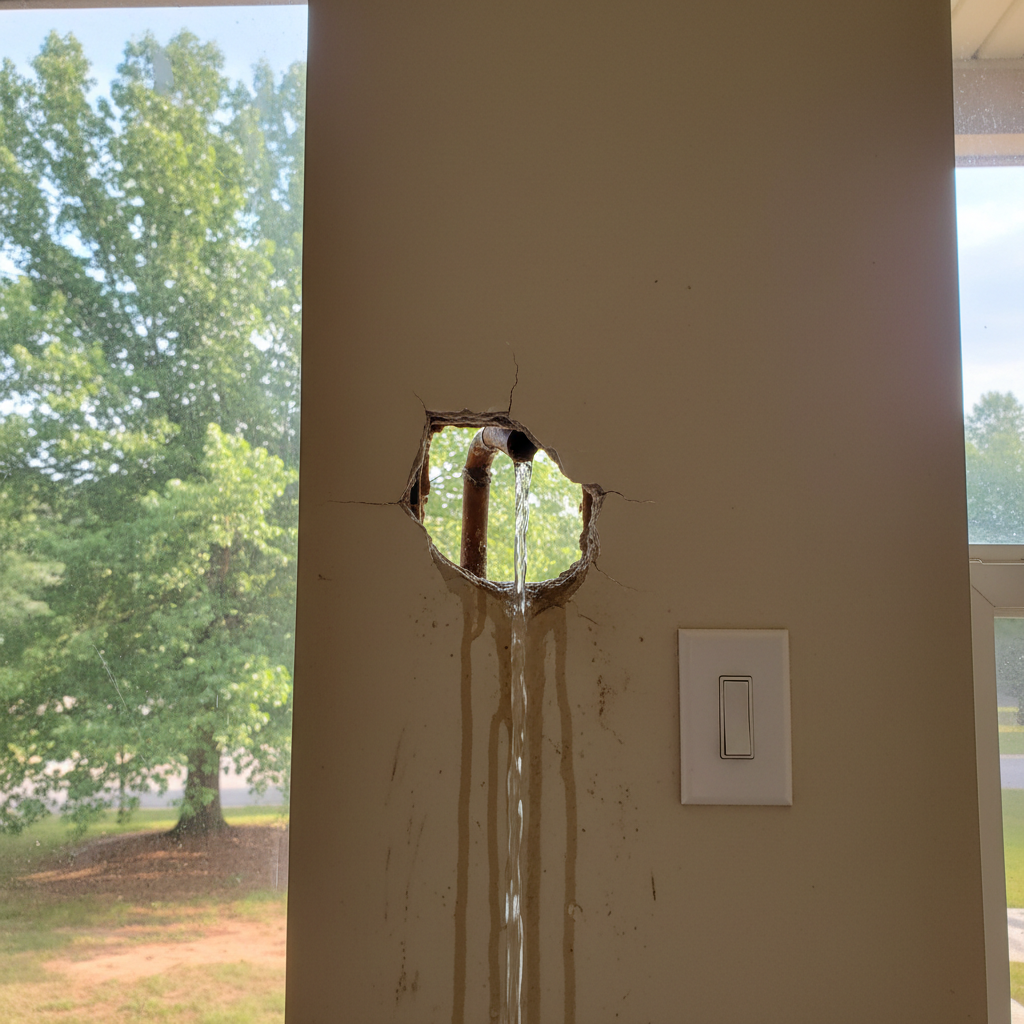 Burst Pipe Repair and Cleanup