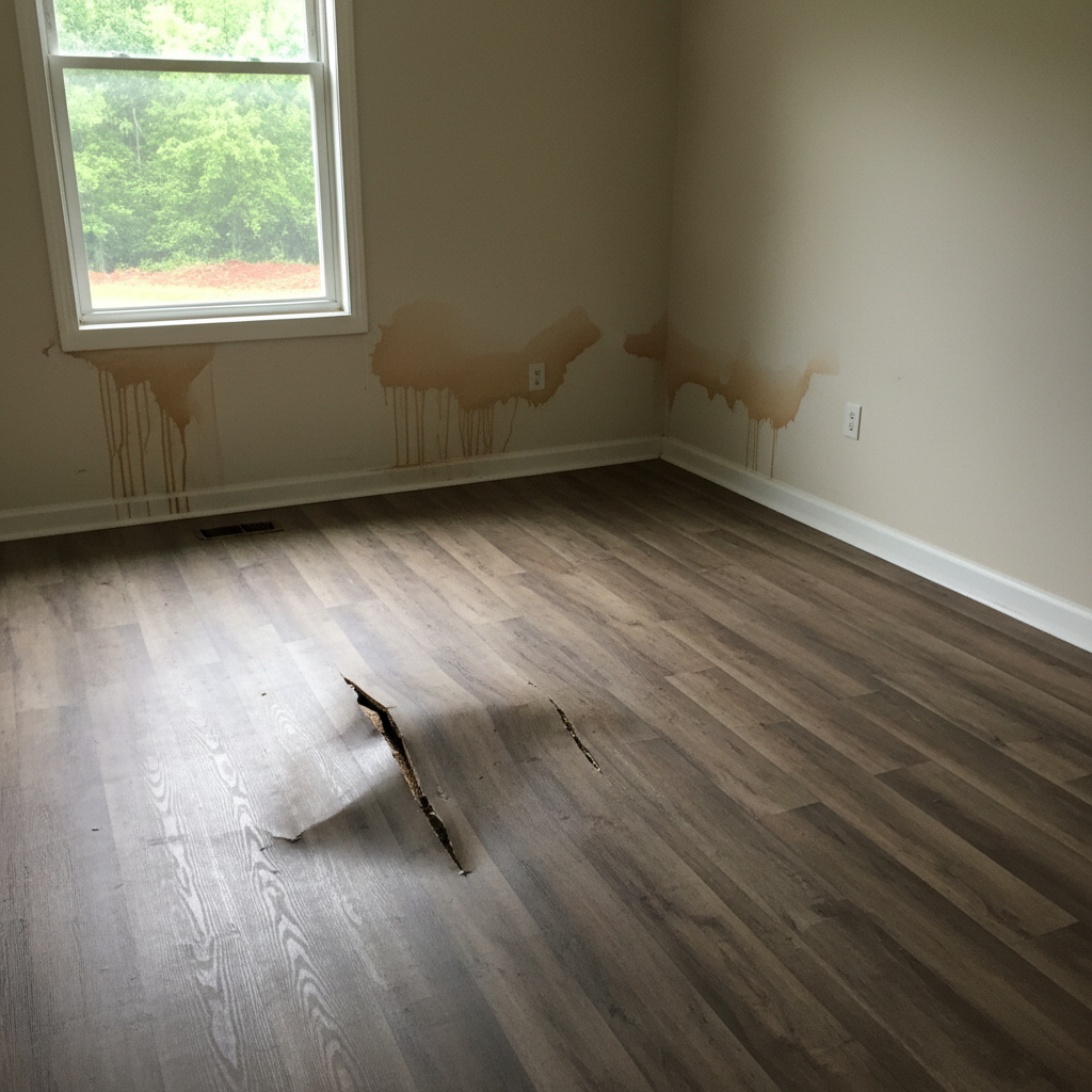 Roof Leak Water Damage Repair