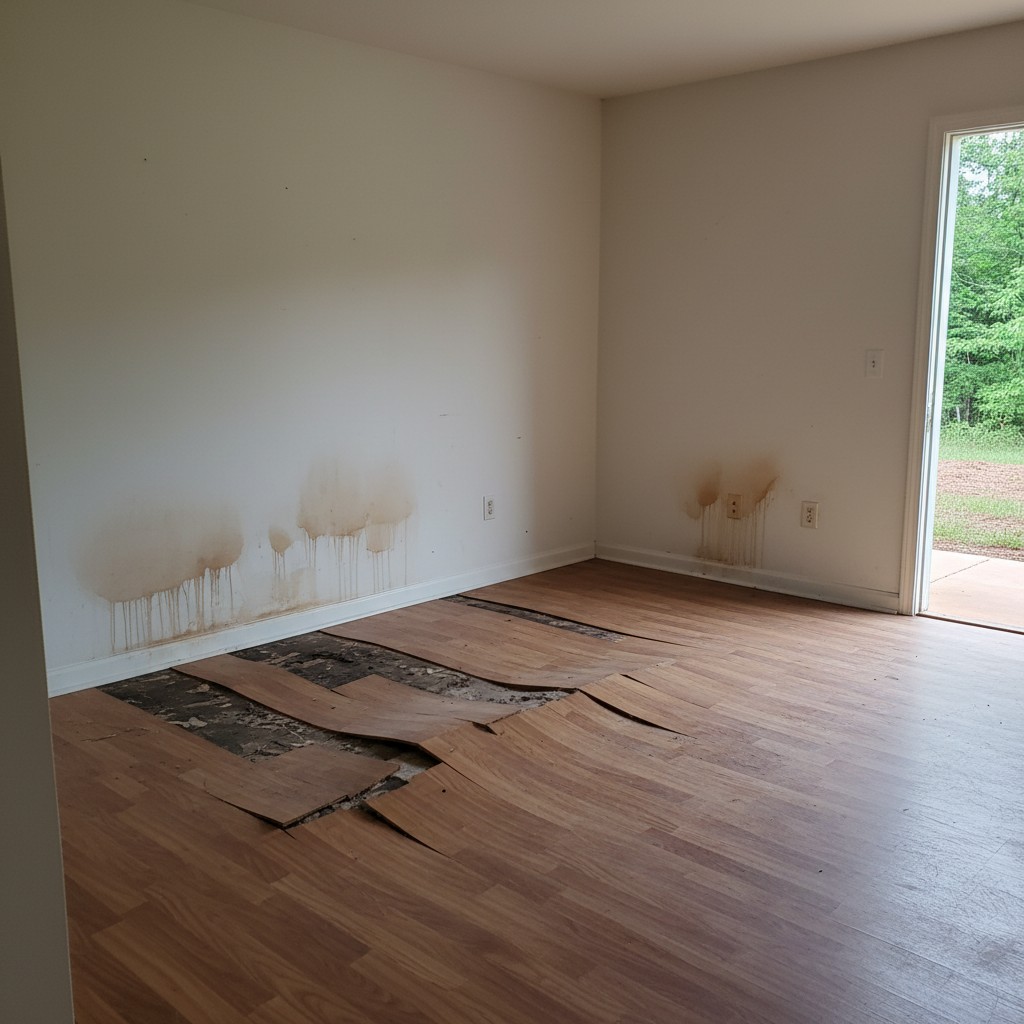 Water damage-related mold removal