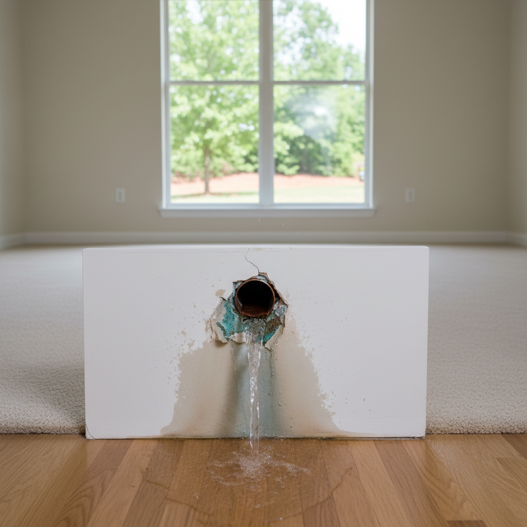 Burst Pipe Repair and Cleanup