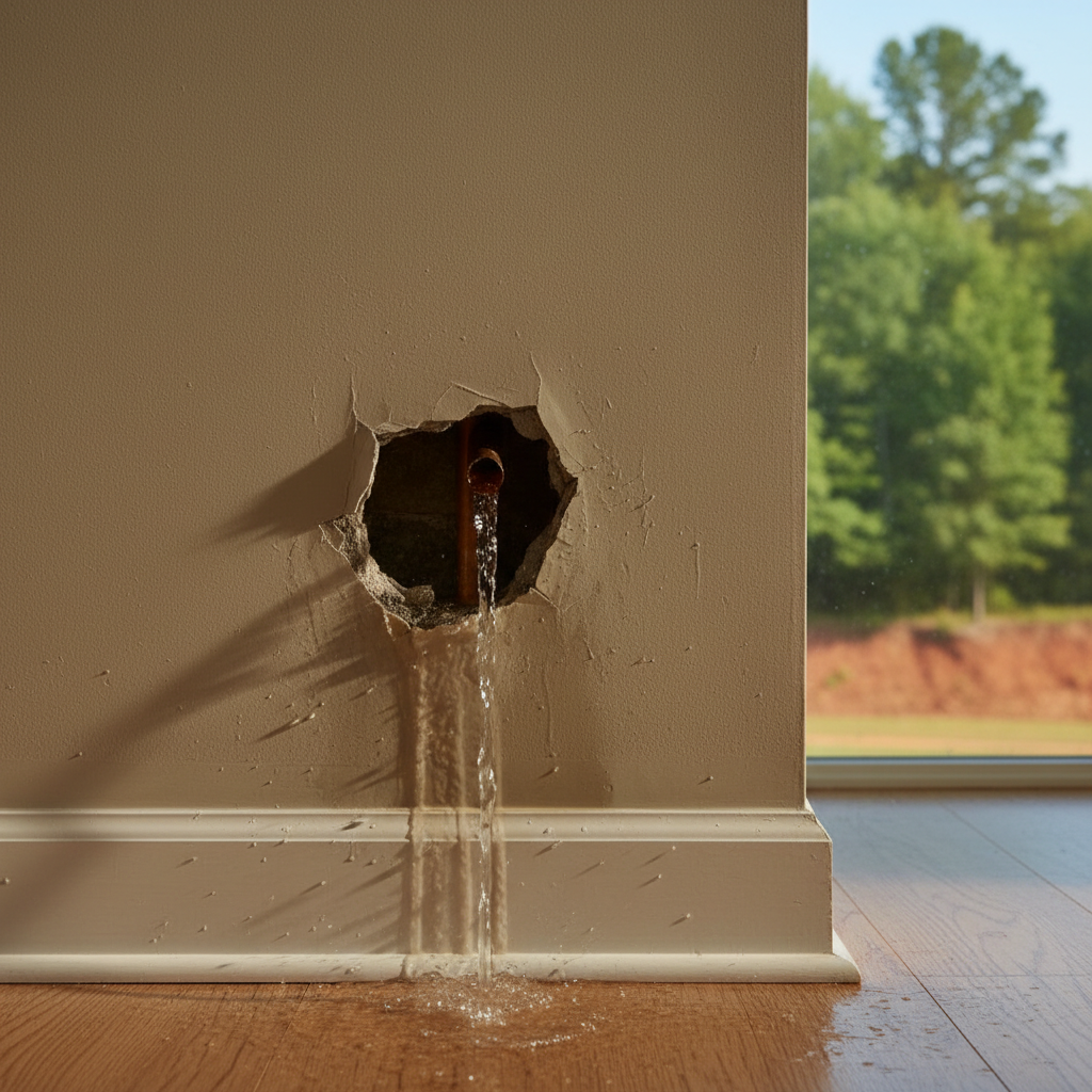 Burst Pipe Repair and Cleanup