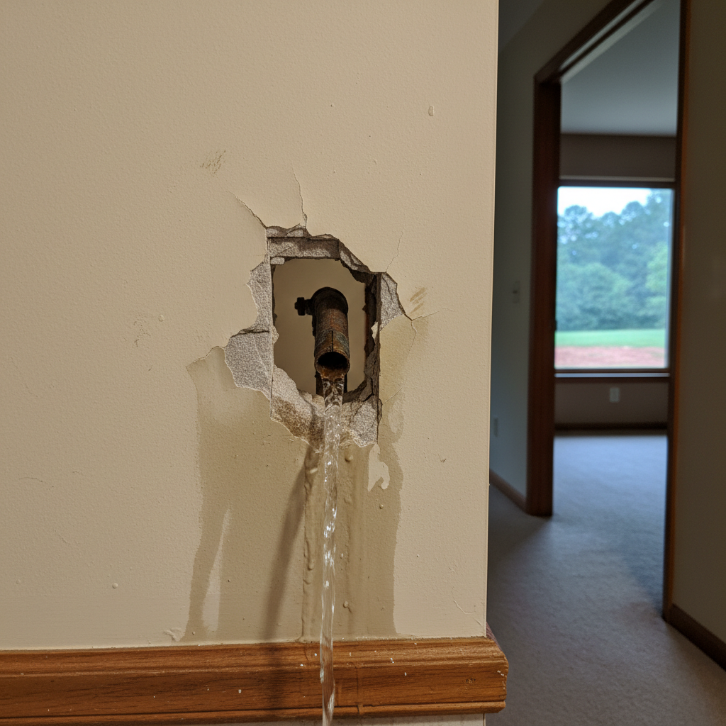 Burst Pipe Repair and Cleanup