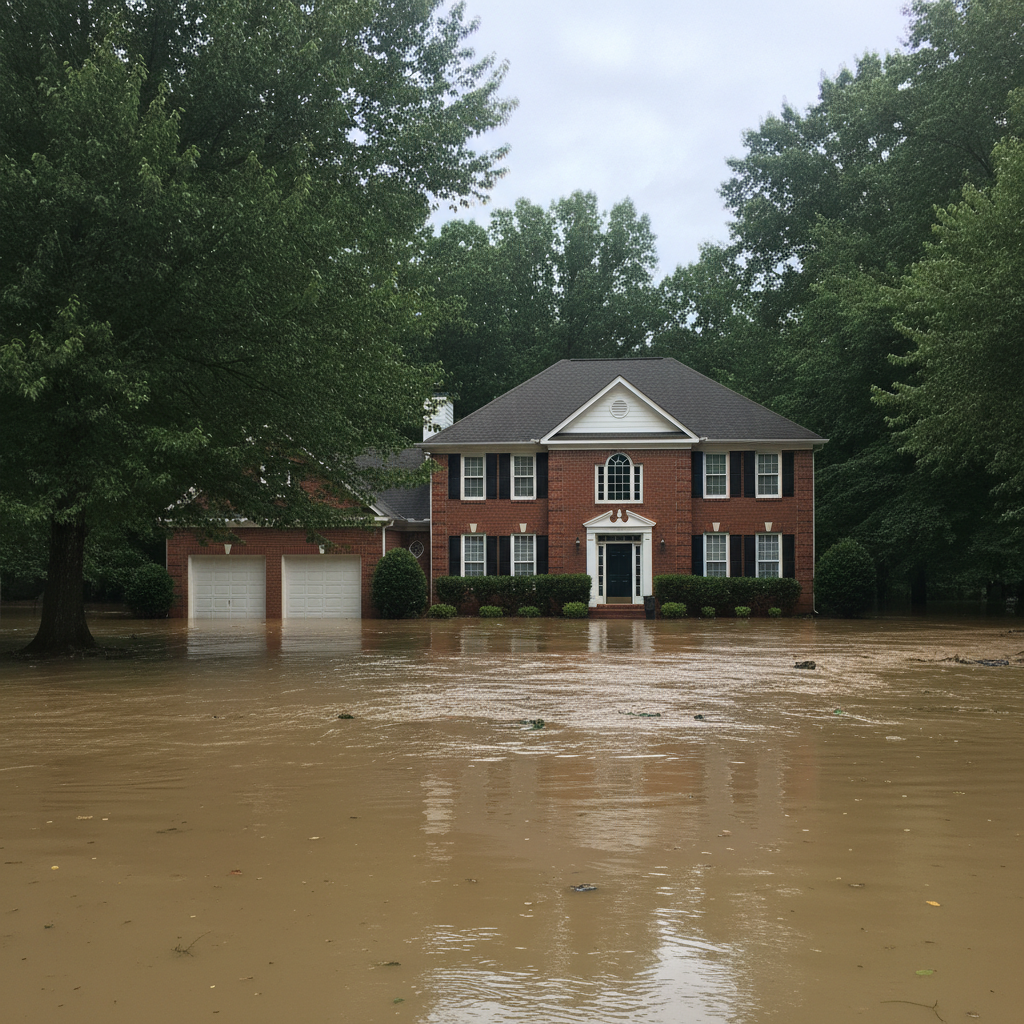Flood cleanup in Snellville