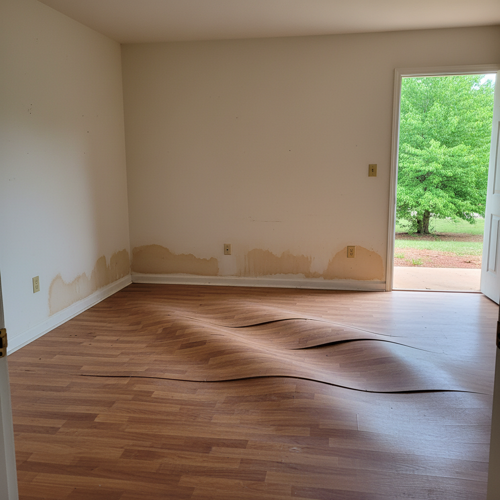 Hardwood Floor Water Damage Restoration in Snellville