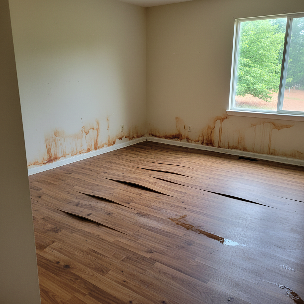 Roof Leak Water Damage Repair in Snellville