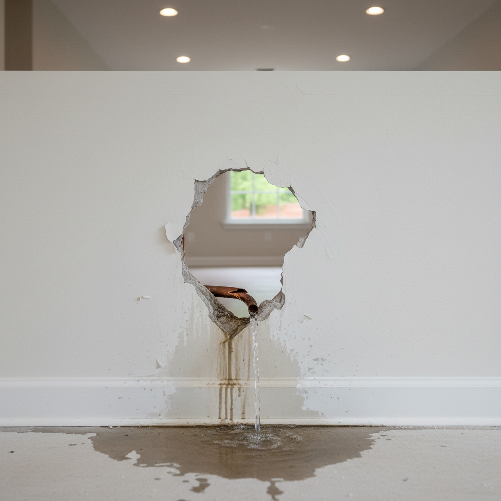 Burst Pipe Repair and Cleanup