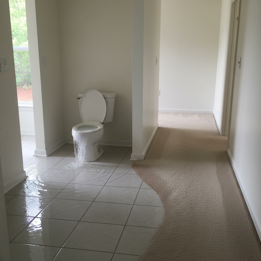 Toilet Overflow Cleanup