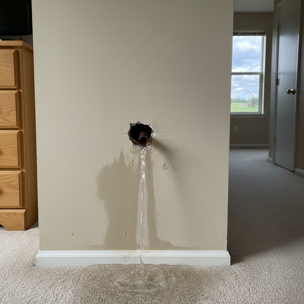 Burst Pipe Repair and Cleanup