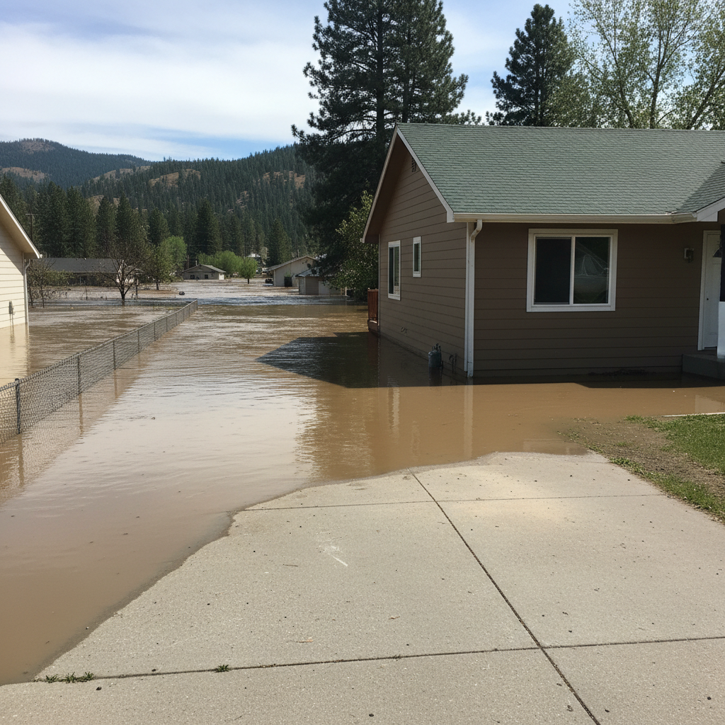 Flood cleanup in Caldwell