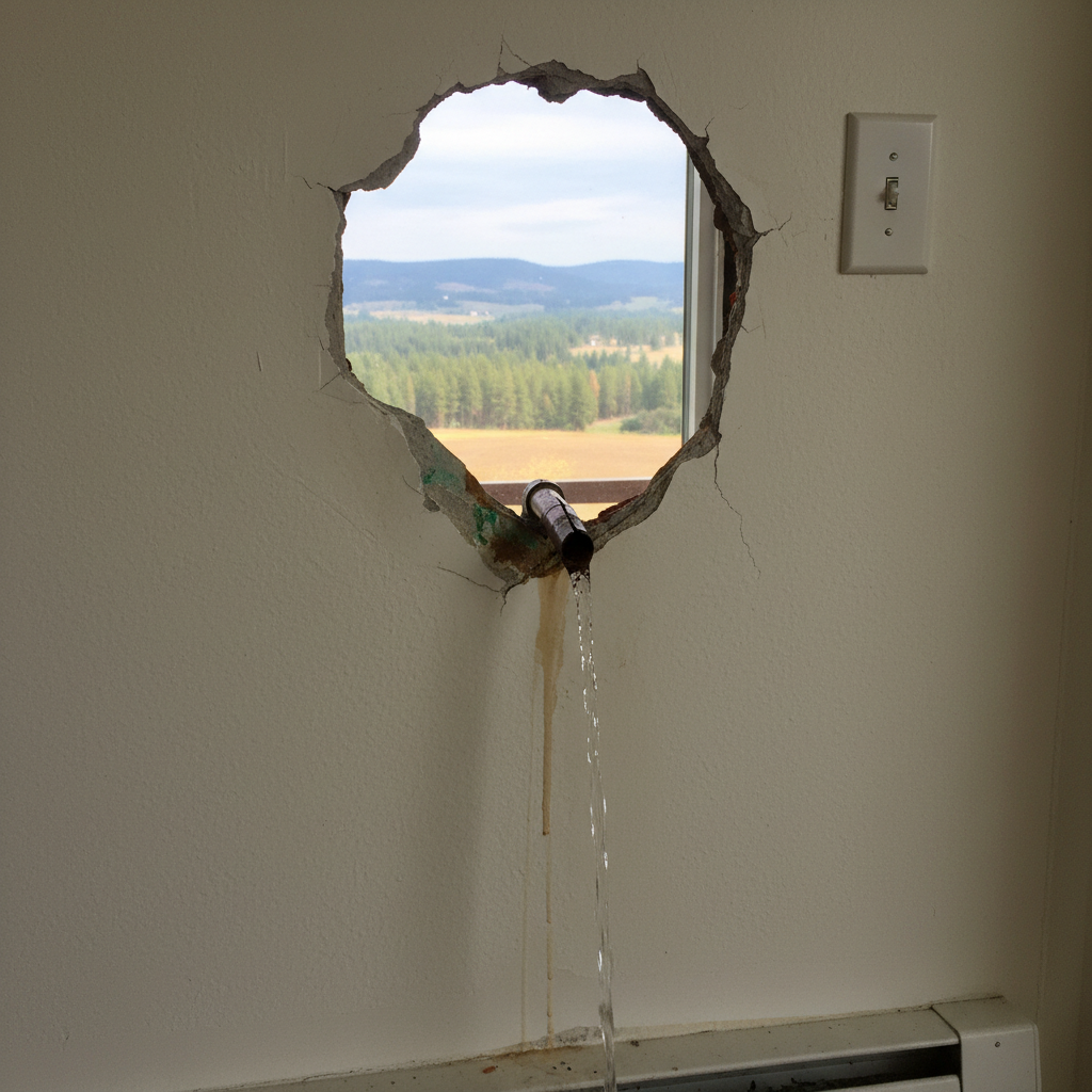 Burst Pipe Repair and Cleanup