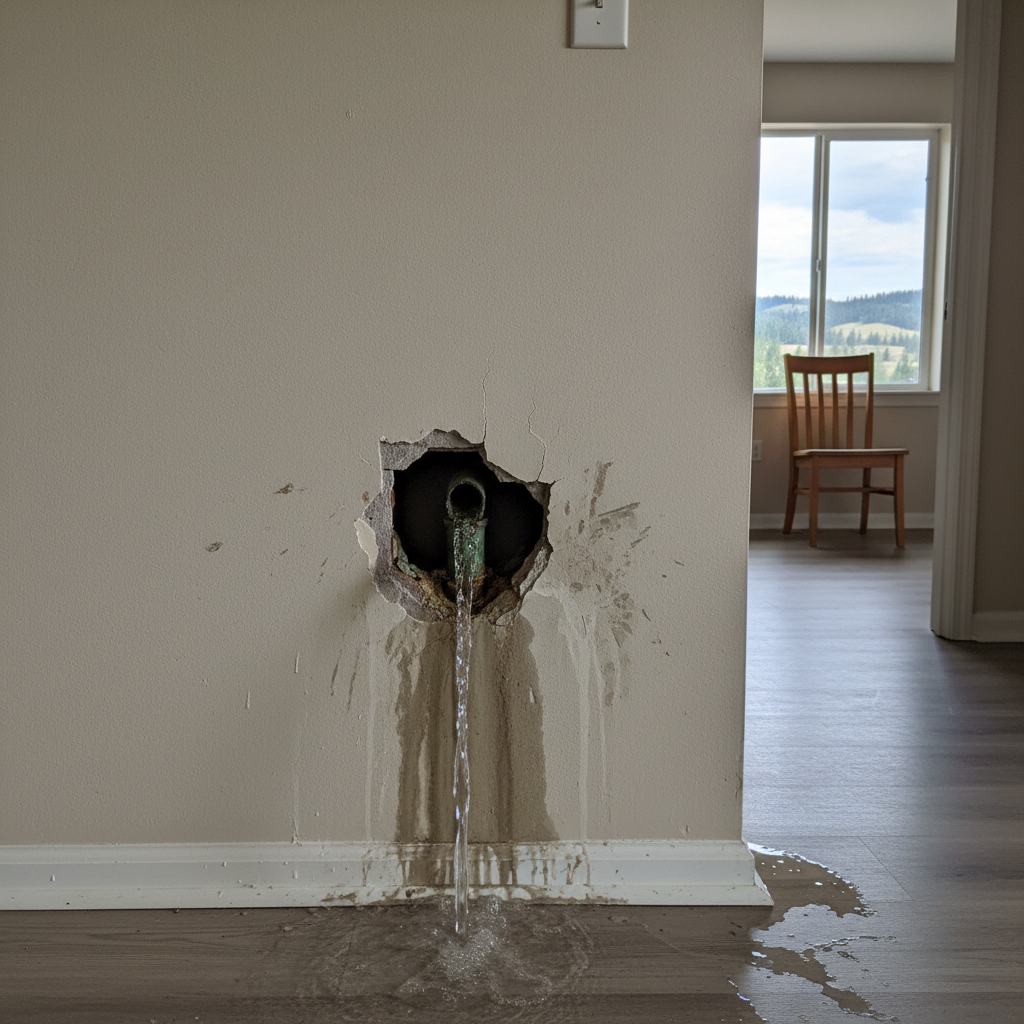 Burst Pipe Repair and Cleanup