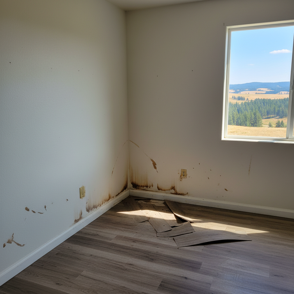 Hardwood Floor Water Damage Restoration in Garden City