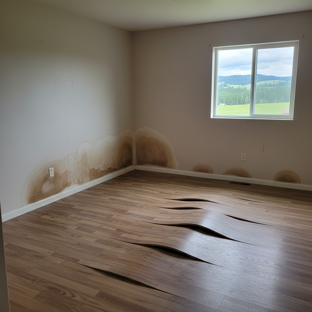 Water damage-related mold removal in Melba