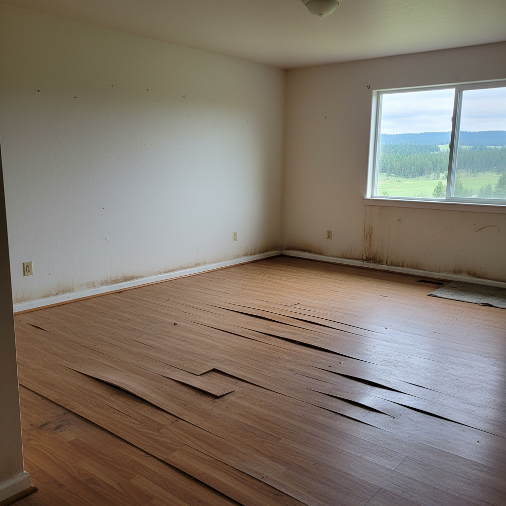 Hardwood Floor Water Damage Restoration in Melba