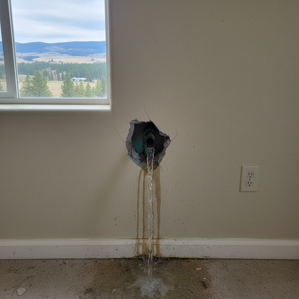 Burst Pipe Repair and Cleanup