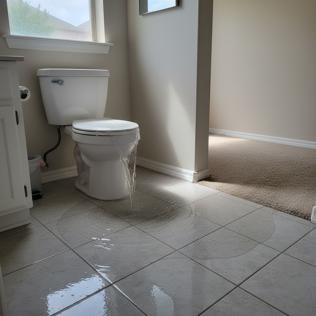 Toilet Overflow Cleanup