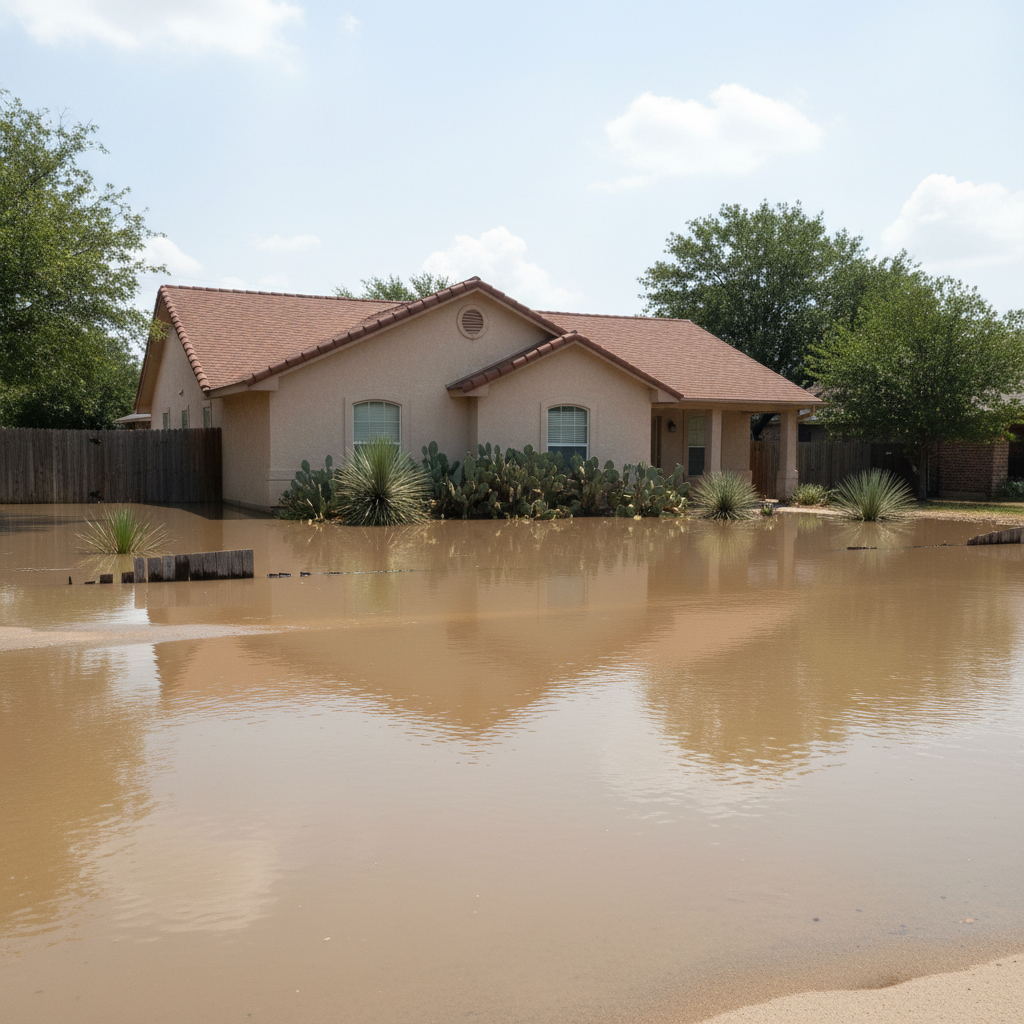 Flood cleanup in Allen