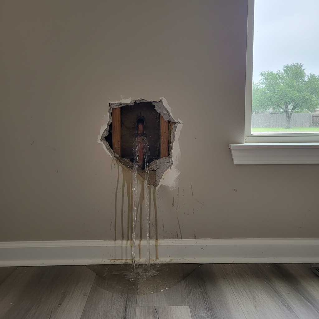 Burst Pipe Repair and Cleanup in Allen