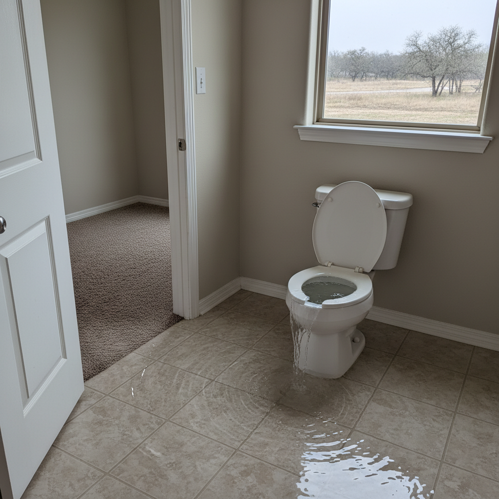 Toilet Overflow Cleanup