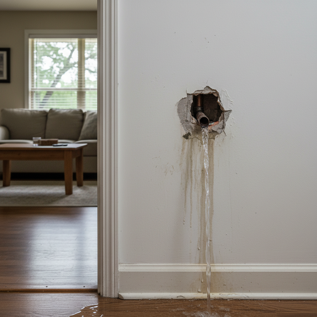 Burst Pipe Repair and Cleanup in Balch Springs