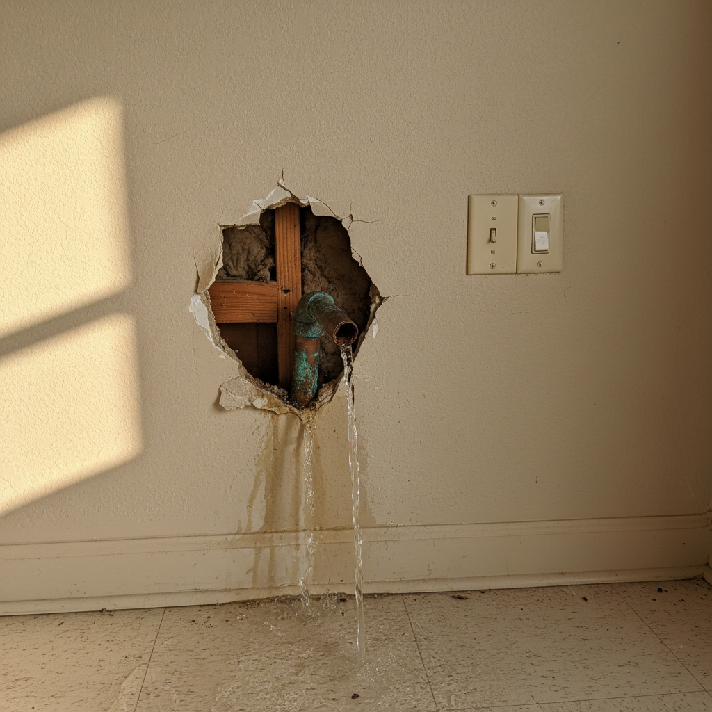 Burst Pipe Repair and Cleanup