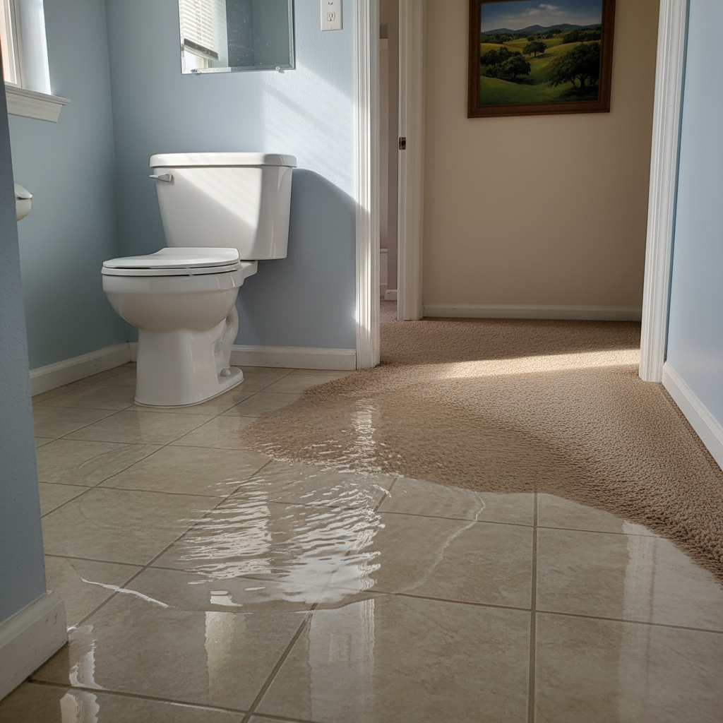 Toilet Overflow Cleanup