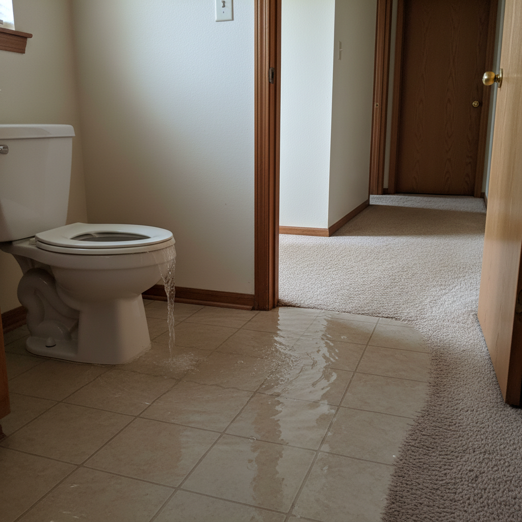 Toilet Overflow Cleanup