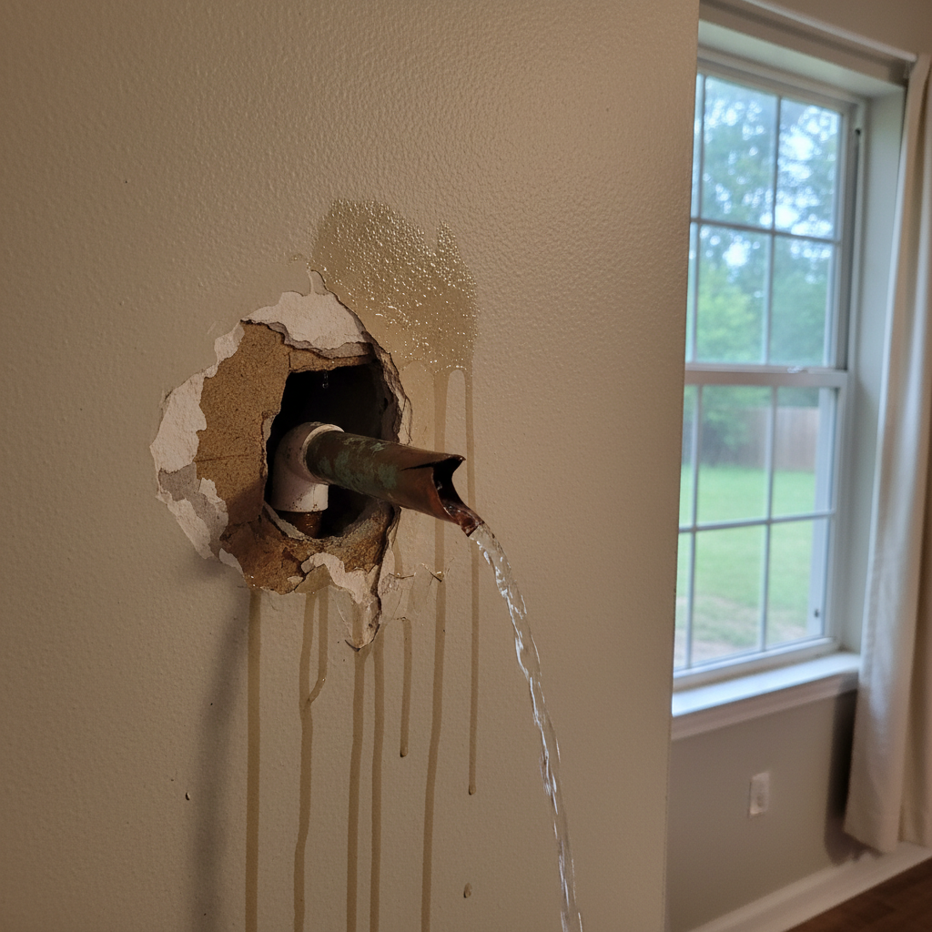 Burst Pipe Repair and Cleanup