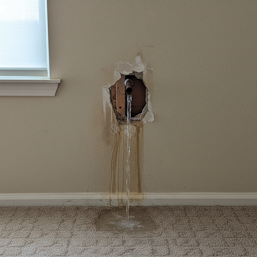 Burst Pipe Repair and Cleanup in Blue Ridge