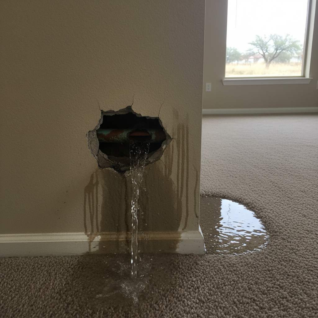 Burst Pipe Repair and Cleanup